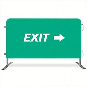 ป้ายตาข่ายกั้นฝูงชนสำหรับงานอีเว้นท์ พร้อมผ้าคลุมกั้นทำจากไวนิล PVC เพิ่มความปลอดภัย - Product Image 1