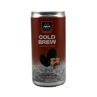 Café MOKITO Cold Brew 100% Arabica au sucre Caramel, 200 ml, en canette, filtré, prêt à boire, fabriqué en Italie