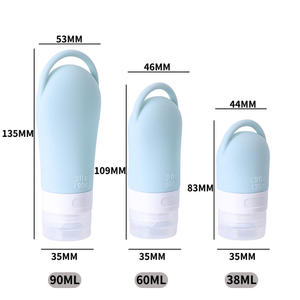 Bouteilles en silicone Swim Gear (3 tailles)-Récipients de shampooing et de lavage corporel imperméables pour les voyages en <span class=keywords><strong>piscine</strong></span>/plage - Product Image 1