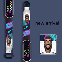 Reloj Electrónico Infantil con Logotipo Personalizado, Diseño de Dibujos Animados, Deportivo, de Lujo, Moderno, con Luces LED, Impermeable, para Estudiantes