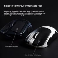 X-Raypad Cicada Wing 2.1, bande adhésive pour souris de jeu, ultra-fine, sensation papier, antidérapante, sans résidus, adhésif 3M