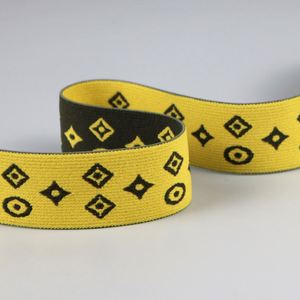 Good Price Polyester <b>Webbing</b> Tape Support Customized Logo Jacquard Elastic for Garment Accessories Waist Band Underwear - Product Image 4