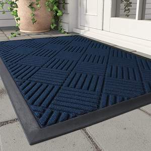 Alfombra peluda de goma de polipropileno personalizada, alfombrilla antideslizante para puerta y alfombrilla absorbente lavable para interior/exterior para uso doméstico - Product Image 2