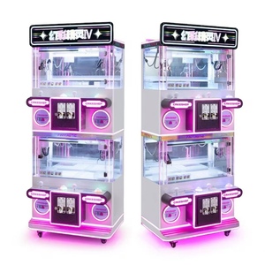 Hengbi Distributeur de jouets <span class=keywords><strong>en</strong></span> peluche transparent à monnayeur, machine à grue à prix, construction métallique, garantie 1 an, 110/220V, WiFi <span class=keywords><strong>espagnol</strong></span> - Product Image 5