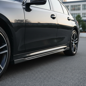 Extensiones de faldones laterales de fibra de carbono auténtica para BMW Serie 3 G20 G28 M Sport 2019-2022, kit de carrocería, splitters - Product Image 2