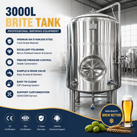 Cuve horizontale en acier inoxydable de 1000 L pour la maturaison du saké et de la bière, équipement de brasserie artisanale, certifiée CE PED, en stock