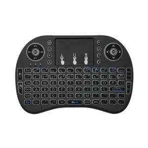 Offres Spéciales 2019 mini i8 RÉTROÉCLAIRÉ 3 couleurs 2.4G Air Souris Clavier pour l'usage à la maison pour la BOÎTE D'android TV