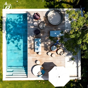 Nueva Cubierta/Plataforma/Tarima Automática Deslizante para <span class=keywords><strong>Piscina</strong></span>, Impermeable y Resistente al Polvo, Apta para Piscinas Exteriores. - Product Image 2