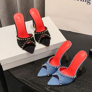 Latest Design Zapatos Mujer Saltos Slipper Pointed Toe Sexy Female <b>Red</b> <b>Heels</b> for Women - Product Image 3