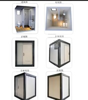 Toilettes portables de conception moderne, préfabriquées pour le camping en extérieur, fabriquées par des fabricants de toilettes, salles de bain et douches préfabriquées.