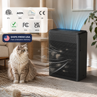Purificateur d'air HEPA pour animaux domestiques, grand purificateur d'air pour la maison, pour poils de chien et de chat, odeurs, livraison rapide locale depuis l'entrepôt américain