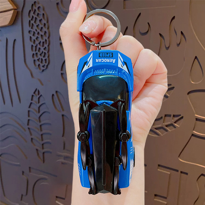 Aircraft car model pendant-blue