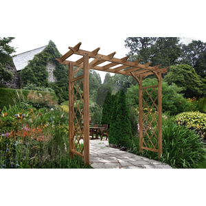 Pergola d'extérieur <span class=keywords><strong>en</strong></span> <span class=keywords><strong>bois</strong></span> pour <span class=keywords><strong>jardin</strong></span>, porche, plage, pavillon <span class=keywords><strong>en</strong></span> <span class=keywords><strong>bois</strong></span>, gazebo, pergola moderne <span class=keywords><strong>en</strong></span> treillis <span class=keywords><strong>de</strong></span> raisin - Product Image 4
