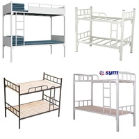 Cadre de lit en métal minimaliste avec espace de rangement, sommier plateforme en acier élégant pour appartement studio contemporain