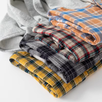 Chemises polo en coton à manches longues pour enfants, garçons, bébés, décontractées, à carreaux, respirantes, 100% coton, couleur personnalisée, vente en gros