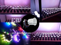 5 watts dmx 512 12v rvb a mené la lumière de tache avec 4 broches fil câble
