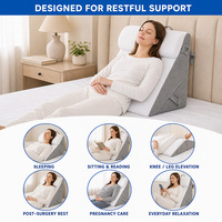 Coussin de lit pliant en mousse à mémoire de forme pour s'asseoir au lit, soutien inclinable, design portable, logo personnalisé, fournisseur OEM ODM