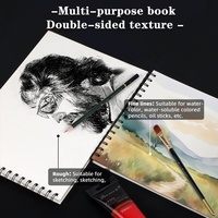 Panwenbo A3 A4 A5 24 feuilles 180gsm sans acide pressé à froid peinture aquarelle papier bloc spirale lié aquarelle livre