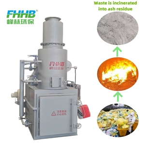 Inceneritore di Rifiuti Senza Fumo Mobile e Portatile, Inceneritore per Rifiuti Sanitari Ospedalieri, Forno di Pirolisi per Rifiuti Industriali - Product Image 1