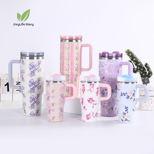 40oz paslanmaz çelik bardak noel hediyesi yalıtımlı fincan çiçek kelebek serisi iş hediyeler için Vasos Termicos - Product Image 1