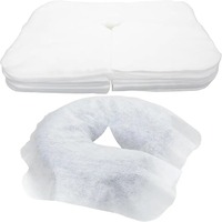Couverture de berceau de visage en forme de U Conception jetable Taille de coton de qualité médicale Convient à l'appui-tête de chaise de massage Fourniture en vrac pour centre de santé