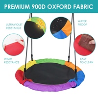 Personnalisé 280kg Charge Capaclt Arc-En-Ciel Enfants Bébé Plate-Forme Aire De Jeux Arbre Soucoupe En Plein Air Nid Balançoire