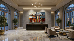 Lienzo Acrílico Texturizado con Diseño de Naturaleza Muerta, Arte Mural Lavable Hecho a Mano para Decoración del Hogar, Venta al Por Mayor - Product Image 2