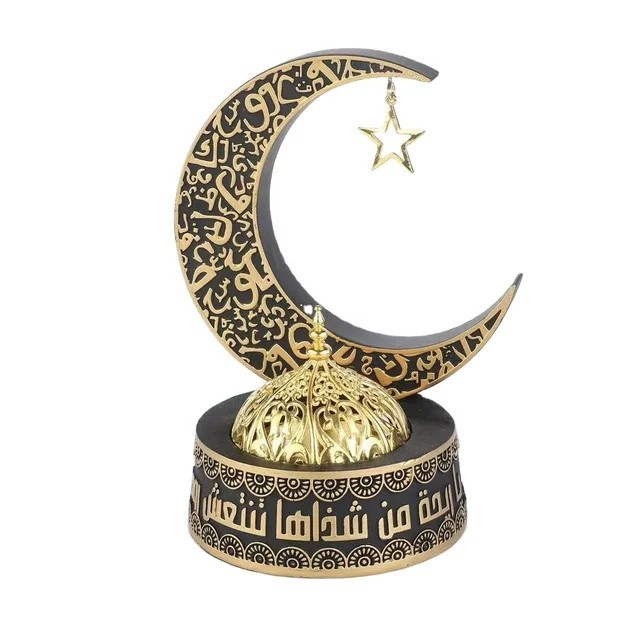 2023 новый подарок Рамадан, ароматическая горелка, арабский, Лидер продаж, лунная смола, металлическая ароматическая горелка, украшения для дома