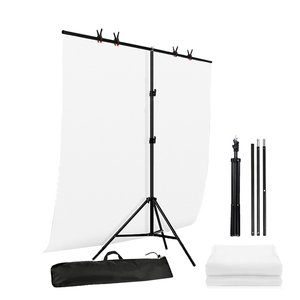 Kit <span class=keywords><strong>de</strong></span> support <span class=keywords><strong>de</strong></span> <span class=keywords><strong>fond</strong></span> vert 2x2m avec trépied réglable et pinces <span class=keywords><strong>pour</strong></span> diffusion en direct, photographie et clé chroma - Product Image 2