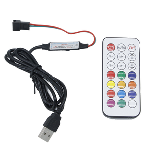 Kingsyuan Mini <strong>Wireless</strong> RF Remote <strong>Controller</strong> <strong>LED</strong> Dimmer for DC 5V 12V 6A Lighting Accessories <strong>RGB</strong> Strip <strong>Controller</strong> 21 Keys - Product Image 1