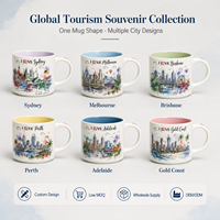 Souvenirs de la ville de Sydney en Australie, tasse en céramique, idées de cadeaux touristiques, tasse à café en porcelaine peinte à la main, personnalisable OEM ODM