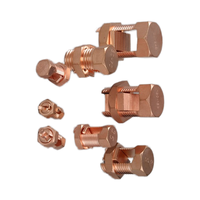 Pince de fixation pour ligne aérienne, type boulon fendu, haute résistance, réglable T/J, fixation murale, en laiton/cuivre, pour câble électrique aérien