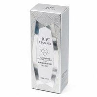 Carton pliable en carton argenté écologique personnalisé avec pelliculage brillant et gaufrage pour l'emballage de vaporisateurs faciaux