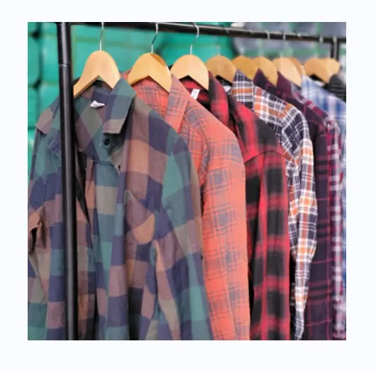여름/가을/봄 남성 격자 무늬 셔츠 공장 직접 공급 사용 저렴한 긴 소매 격자 무늬 셔츠 남성용