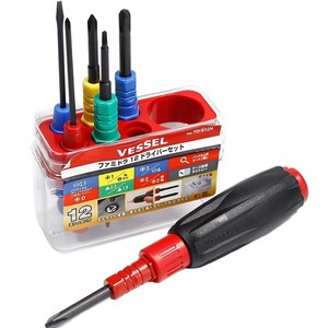 Vessel 12 Piece <b>Screwdriver</b> <b>Set</b> TD-912N Magnetic Multi Functional Household Tool Kit - Product Image 2