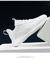 Chaussures de sport légères et respirantes pour hommes en gros, chaussures de course fines en maille à lacets, tendance mode printemps été automne