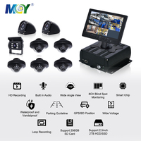 Système de caméra de recul pour taxi, camion, bus, Full HD 720P MDVR 4CH 8 canaux, kit d'enregistreur vidéo mobile DVR, enregistreur vidéo AHD, boîte noire de véhicule