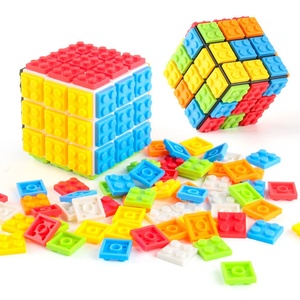 Bloques de Construcción, Mini Cubo Mágico 3x3x3, Juguete Educativo para Niños, Desarrollo de Inteligencia Temprana, Manualidades Creativas, Collage, Beneficia la Inteligencia - Product Image 3