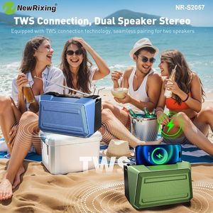 <span class=keywords><strong>ลำโพง</strong></span>บลูทูธพกพาพลังงานแสงอาทิตย์ <span class=keywords><strong>NewRixing</strong></span> NR-S2057T พร้อมวิทยุ FM กำลังขับ 8 วัตต์ <span class=keywords><strong>ลำโพง</strong></span>ไร้สายสำหรับใช้งานกลางแจ้ง พร้อมที่ชาร์จโทรศัพท์ - Product Image 1