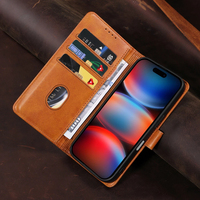 Casing HP Lipat Kulit PU untuk iPhone 17 Pro Max - Penutup Berdiri dengan 3 Slot Kartu, Penutup Magnetik & Pelindung Anti Benturan