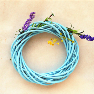 Kingwillow casa della decorazione della parete a mano Appeso Albero di <span class=keywords><strong>Natale</strong></span> decor Rotonda tessuto di vimini decorazioni Di <span class=keywords><strong>Natale</strong></span> - Product Image 5