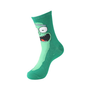 funky graciosas moda novedad tripulación hombres mujeres algodón cómics rick y morty alegres guays dibujos animados calcetines - Product Image 6