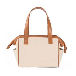 กระเป๋าใส่อาหารกลางวันแบบมีฉนวนความจุขนาดใหญ่ กระเป๋าเก็บความเย็นแบบใช้ซ้ำได้สำหรับกิจกรรมกลางแจ้ง กระเป๋าเก็บอาหารสำหรับสำนักงาน ปิกนิก เดินป่า ชายหาด - Product Image 1