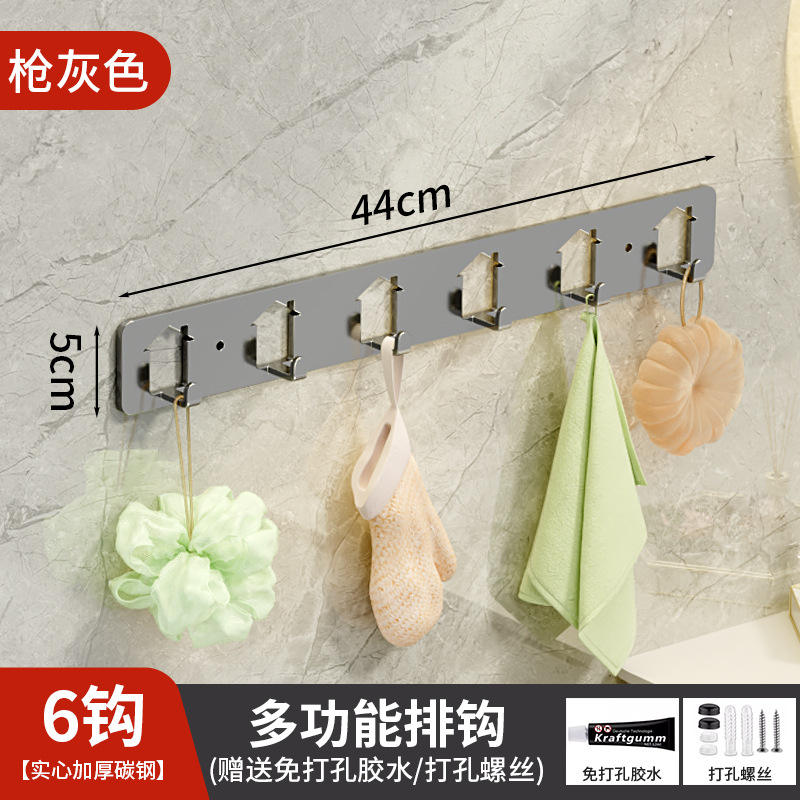 6 crochets - gris canon de fusil