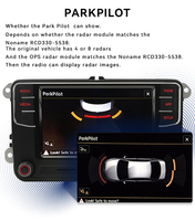 Autoradio VW Golf RCD330 Stéréo à écran tactile avec Android intégré Auto Carplay Multimédia Mirror-Link