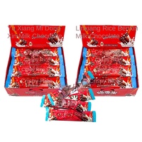 Crispy Rice Heart Milk Sandwich Chocolate Solid Cocoa Butter Asian Snack Candy High Quality 24g Bulk Natural Flavor Daily