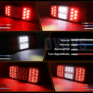 OVOVS RV Triple LED Tail <strong>Light</strong> Trailer Tail <strong>Lights</strong> for Trailer RV <strong>Camper</strong> Tractor Motorhome Truck - Product Image 2