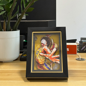 งานฝีมือภาพแกะสลักกระดาษ <span class=keywords><strong>3</strong></span> มิติ ลายลูฟี่เกียร์ <span class=keywords><strong>5</strong></span> นิคา จากอนิเมะคลาสสิกยอดนิยม สำหรับตกแต่งบ้าน - Product Image 6