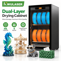 Armoire de séchage de filament d'imprimante 3D à contrôle d'humidité, à condensation semi-conductrice, avec roulement indépendant, pour PLA, PETG, ABS, TPU, Nylon, PVA
