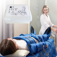 Combinaison de sauna à pression d'air, machine de pressothérapie, drainage lymphatique, corps entier, 16 airbags, soin du corps par pressothérapie
